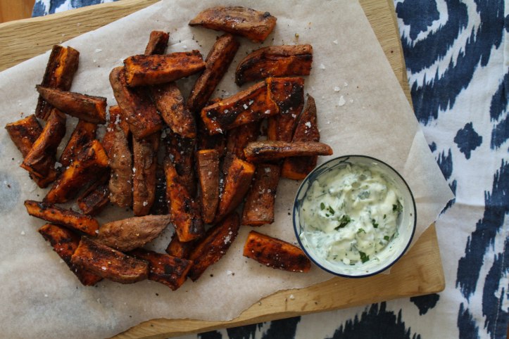 Sweet Potato Wedges with Vegan Aioli recipe 