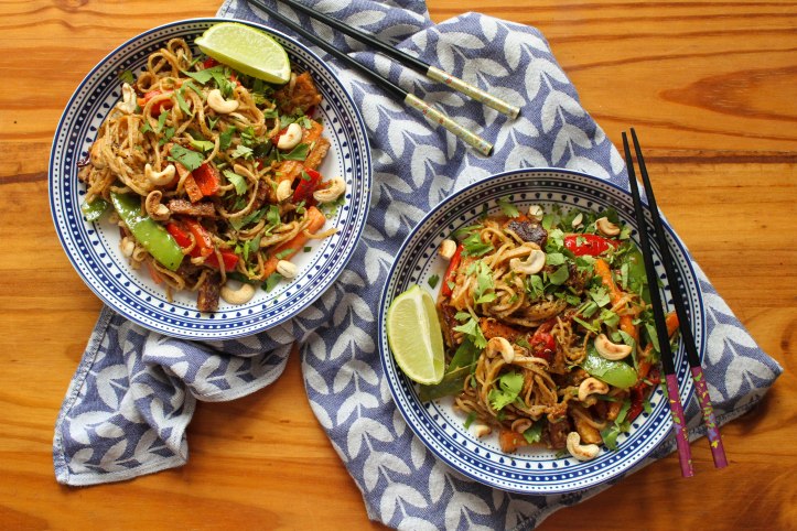 Peanut butter and Szechuan noodles 