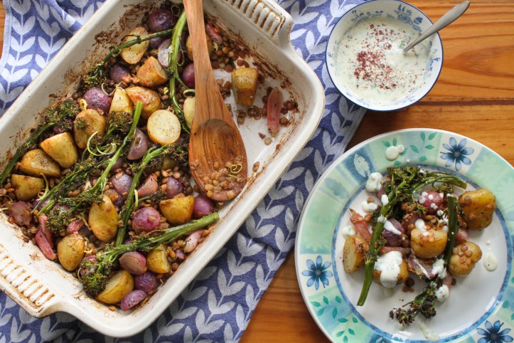 Roasted Radish, Potato & Lentil Salad Recipe 