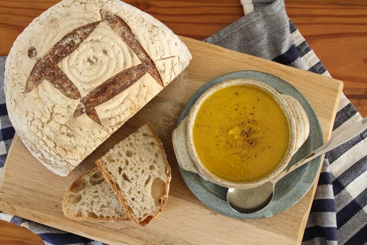 Roasted root vegetable soup recipe